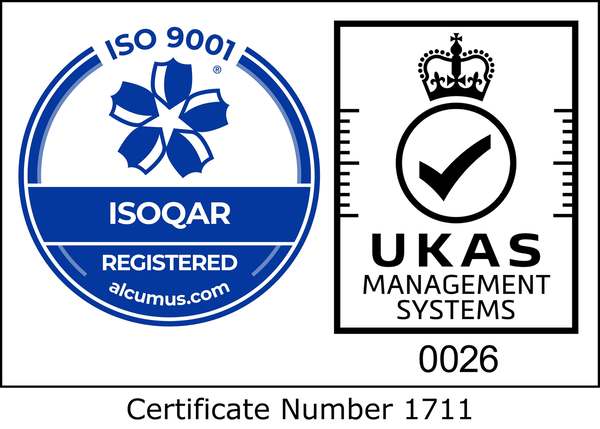 BS EN ISO 9001 Certificate Number 1711